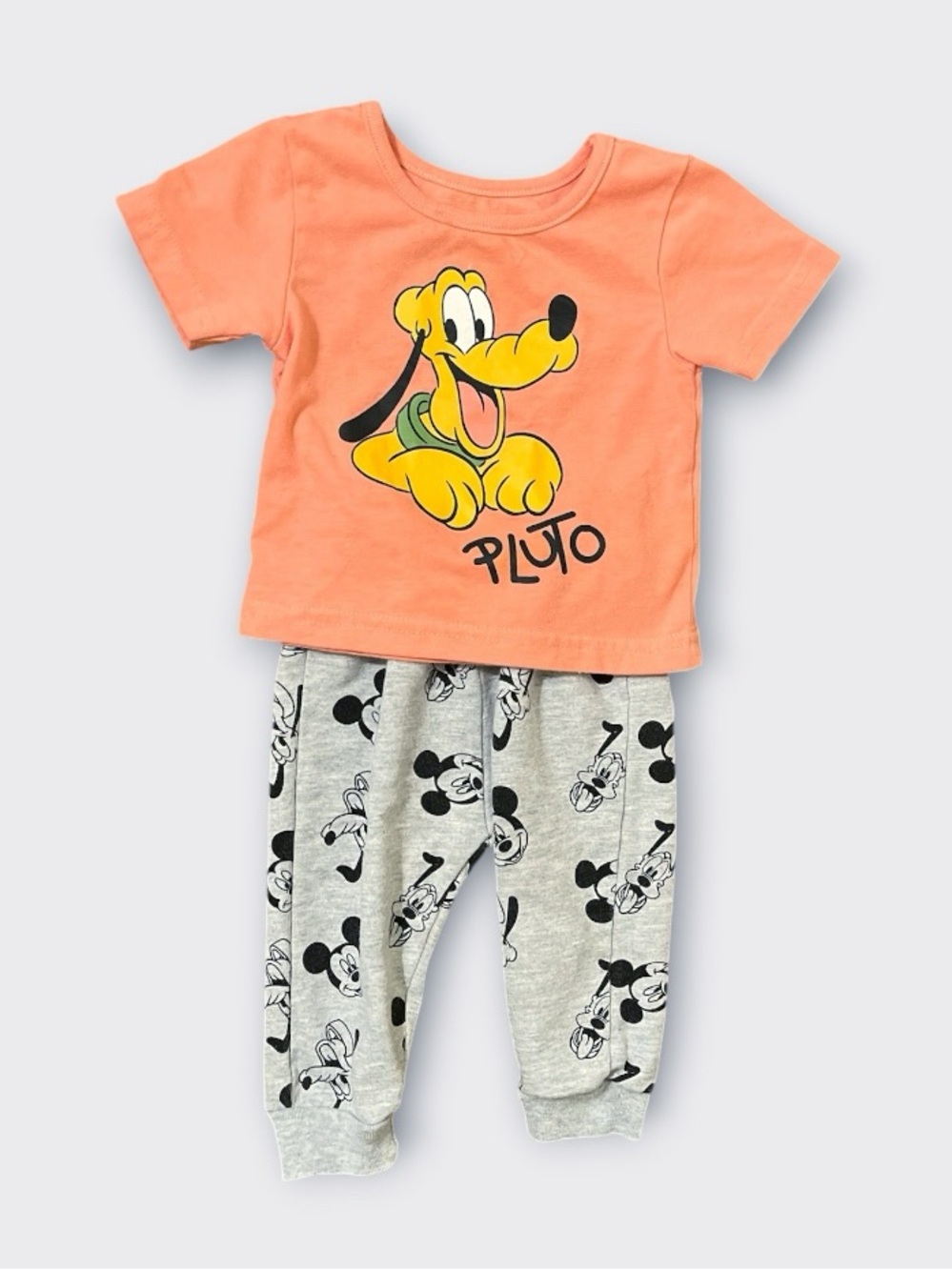 Disney Baby Two Piece Pluto Mickey Jogger Pajama Set